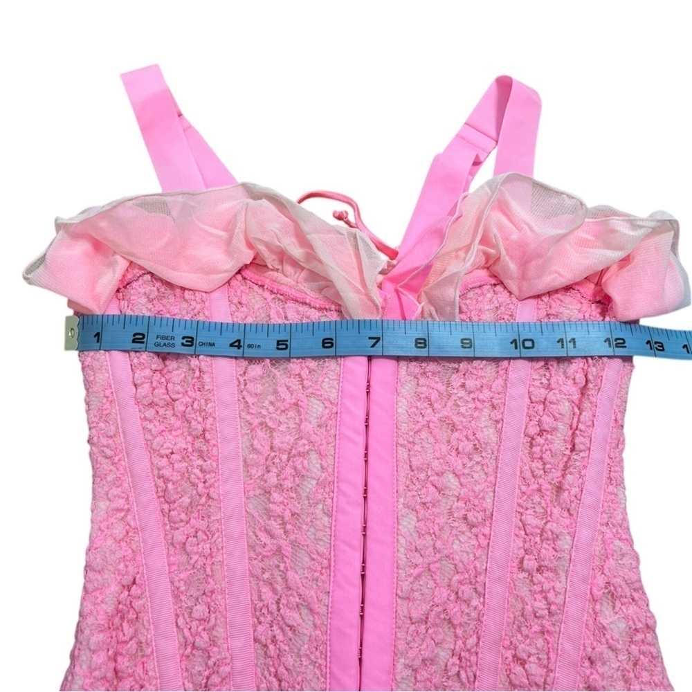 Free People We are HAH Seams Like A Princess Corset in Rose Quartz Sz XS NWT - Picture 15 of 16